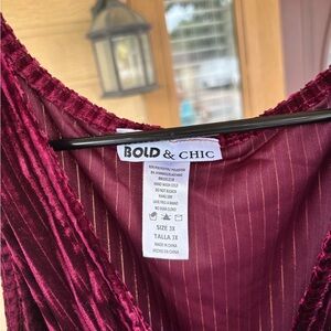 Bold & Chic Burgundy Dress